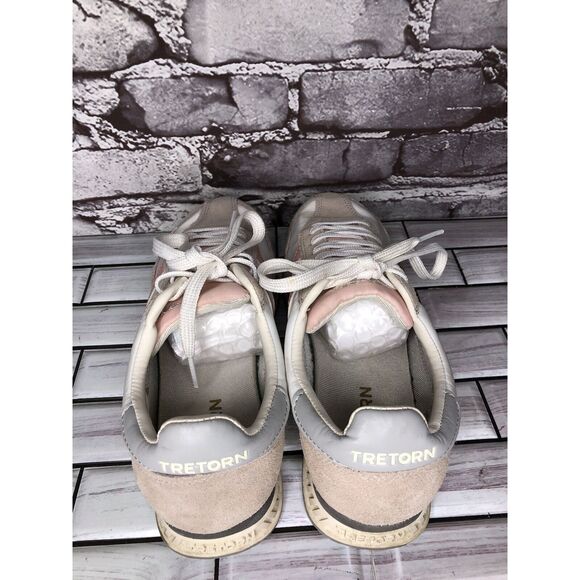 Tretorn Rawlins Pink White Colorblock Lace Up Low Sneakers Women Sz 8M US/39EU - Picture 13 of 16